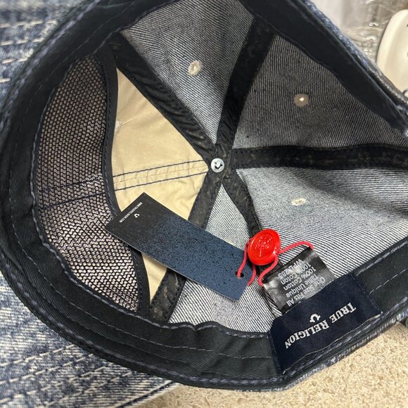 True Religion Denim Men's Grafiti Print Hat One Size Adjustable NWT! - Picture 3 of 4